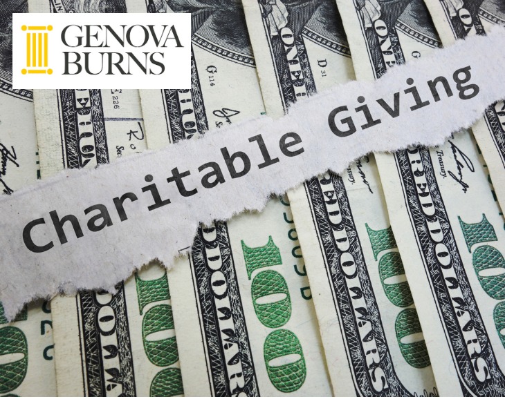 Words charitable giving over $100 bills